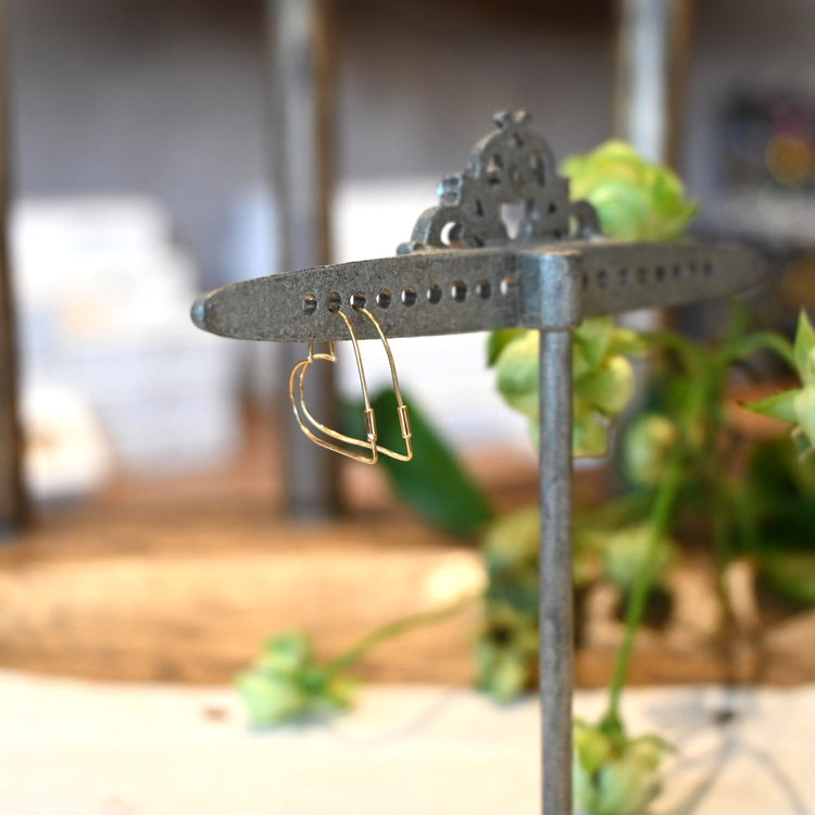 ハートフープ ピアス