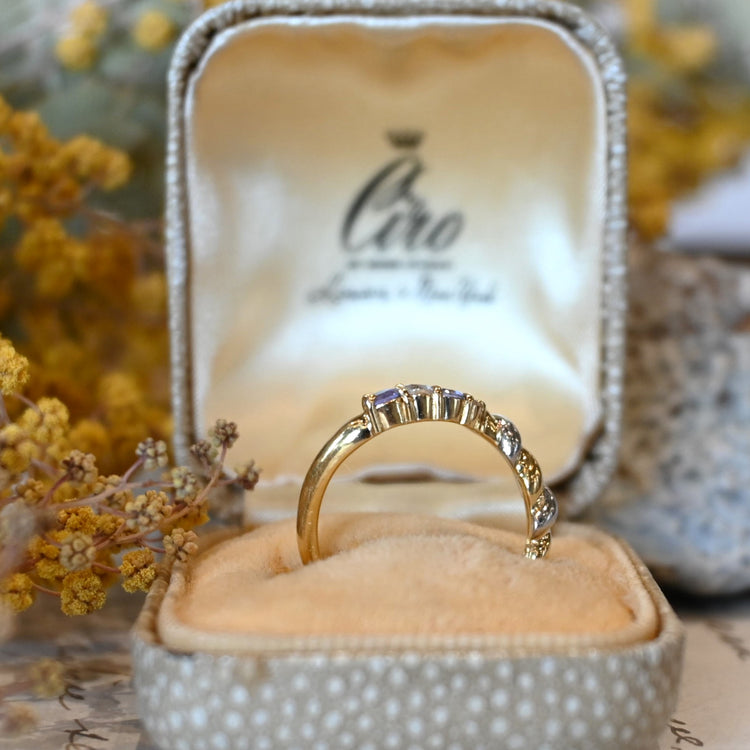 爽やかなラインデザイン リング