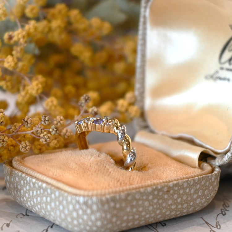 爽やかなラインデザイン リング