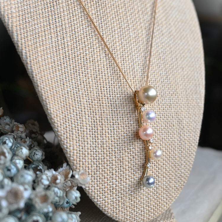 TASAKI 上品なパールトップが揺れる ネックレス