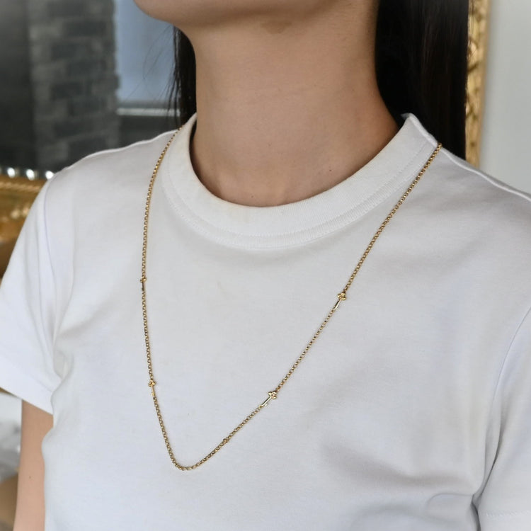 キーパーツ ロングネックレス from ITALY