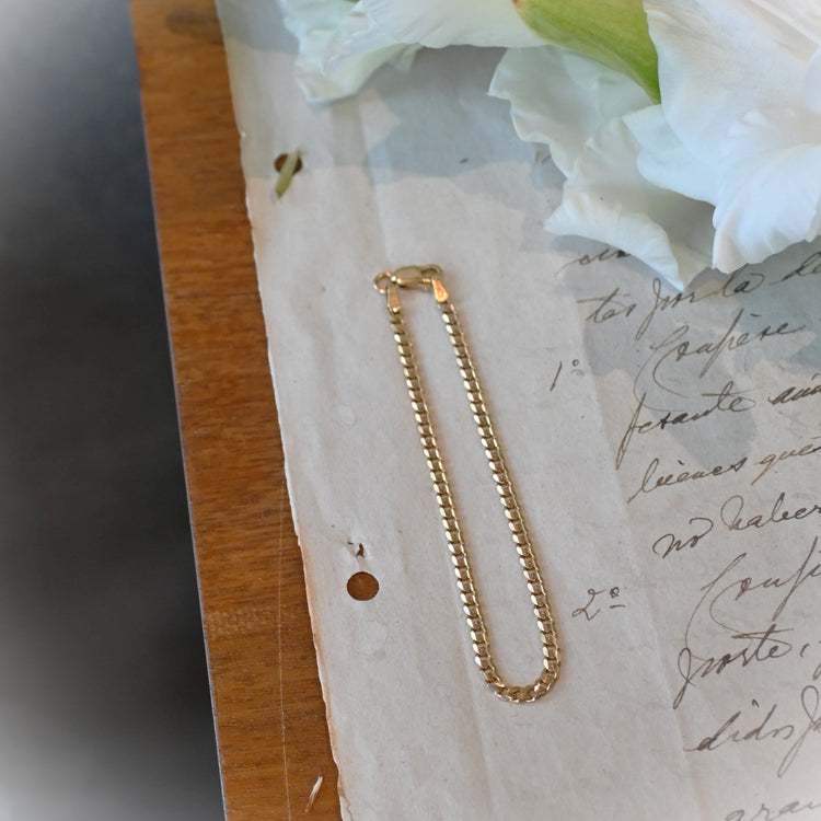 シンプルで軽やかな 喜平ブレスレット from ITALY