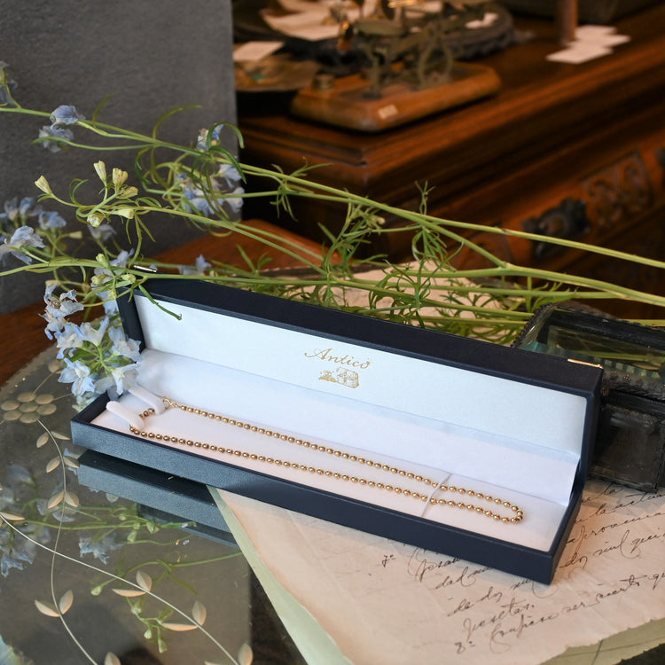 ぽってりとしたかわいい 大人なボールネックレス from ITALY