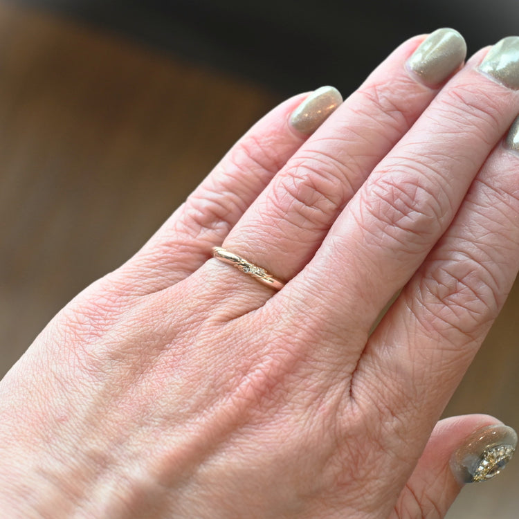 さりげなく美しいダイヤモンドリング(Y様お直し代込み)