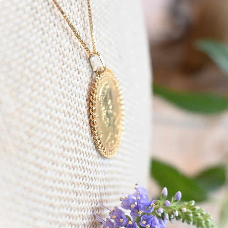 18金 リバティコイントップ