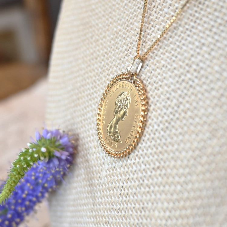 18金 リバティコイントップ