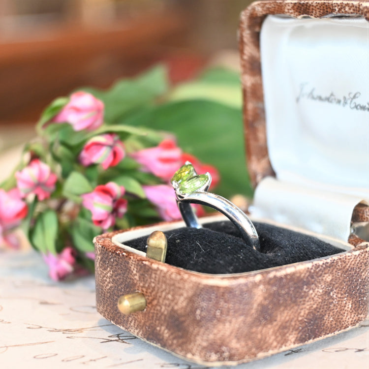 爽やかなペリドット リング