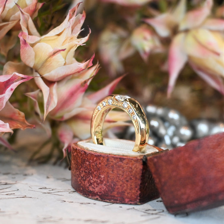 どこから見ても美しい ダイヤモンドリング