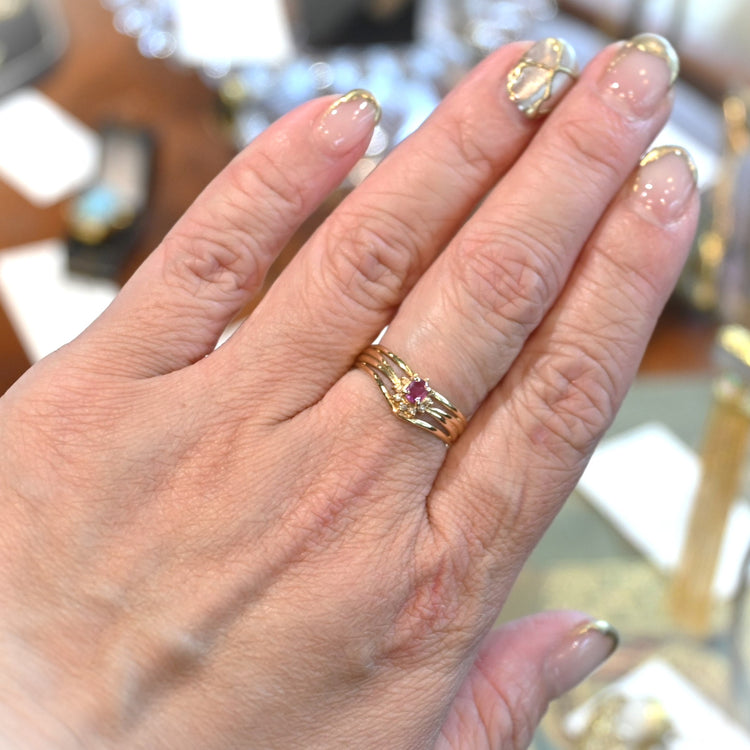 ルビー デザインリング