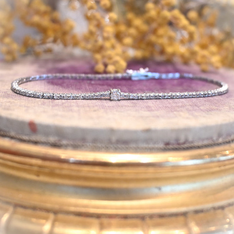 煌くダイヤモンドブレスレット