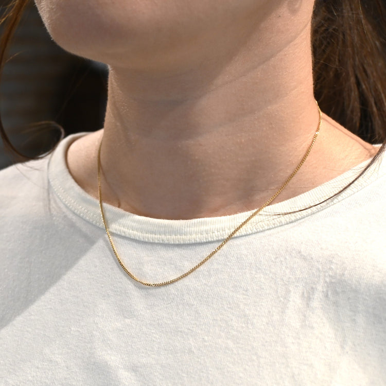 シンプルな喜平ネックレス