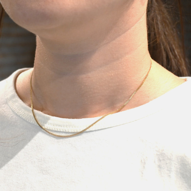 シンプルな喜平ネックレス