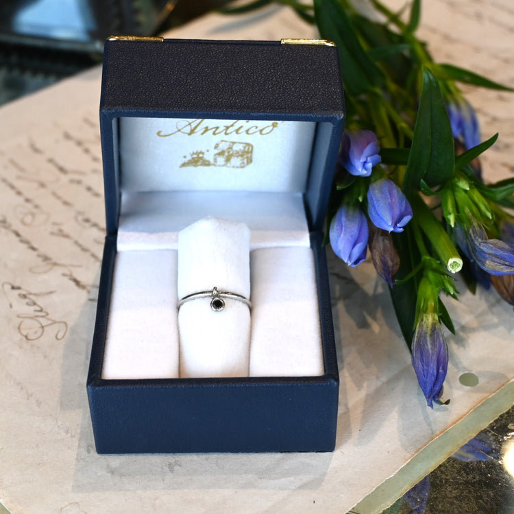 4℃ 一粒ダイヤがシンプルな リング