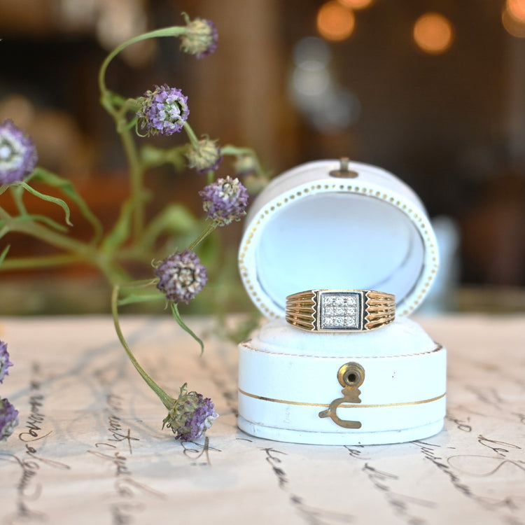 ダイヤモンドが美しい シンプルリング