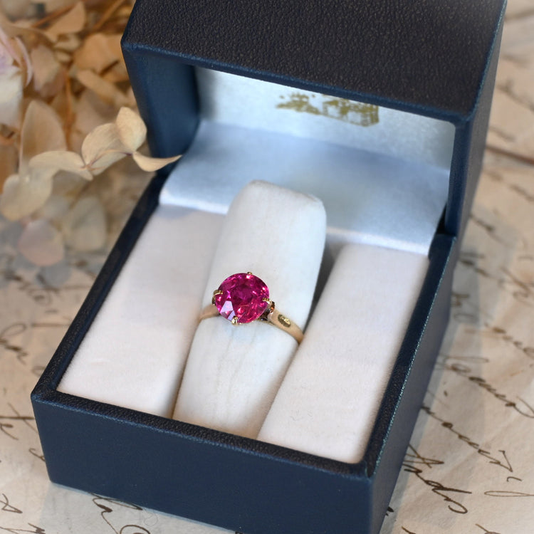 レッドスピネル リング