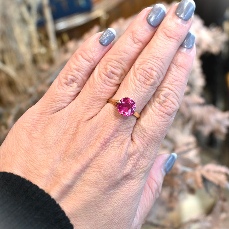 レッドスピネル リング