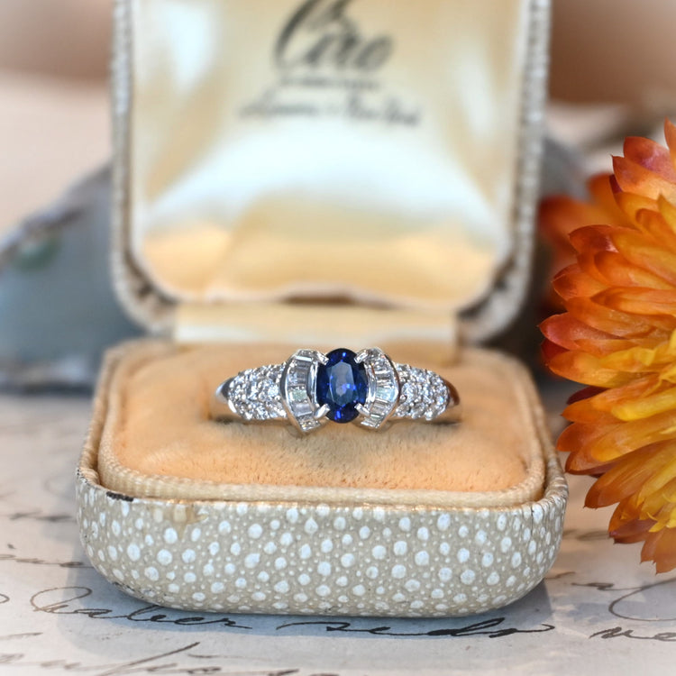 サファイア プラチナリング