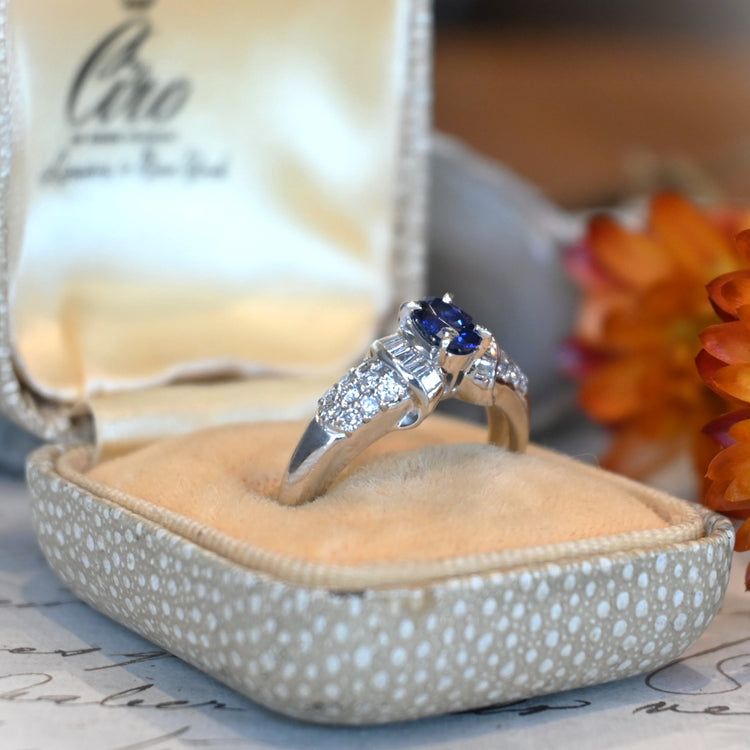 サファイア プラチナリング