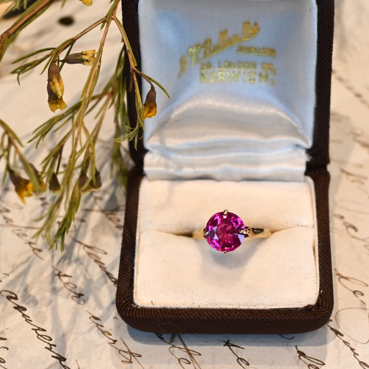 レッドスピネル リング