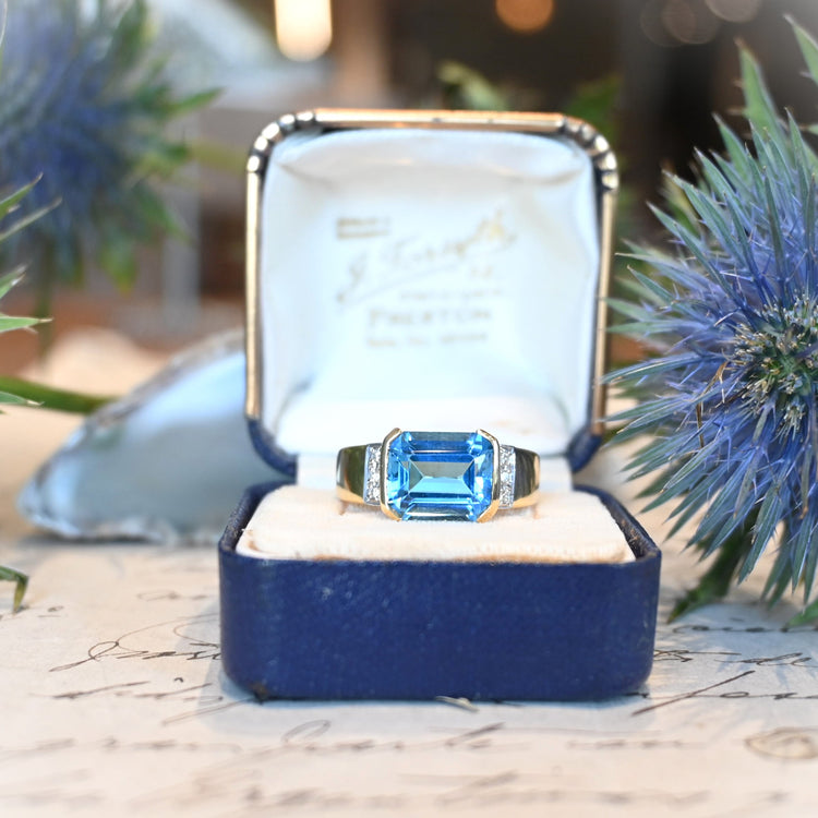 ブルートパーズ リング