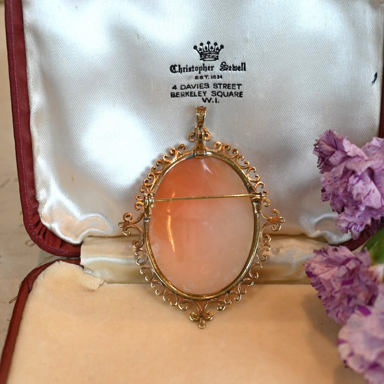 ゴージャスな カメオペンダントトップ