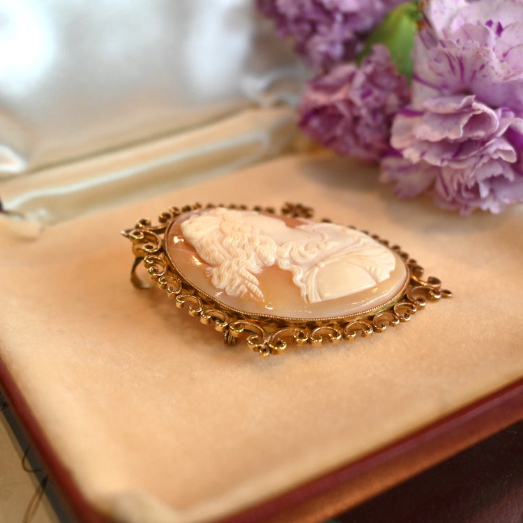 ゴージャスな カメオペンダントトップ