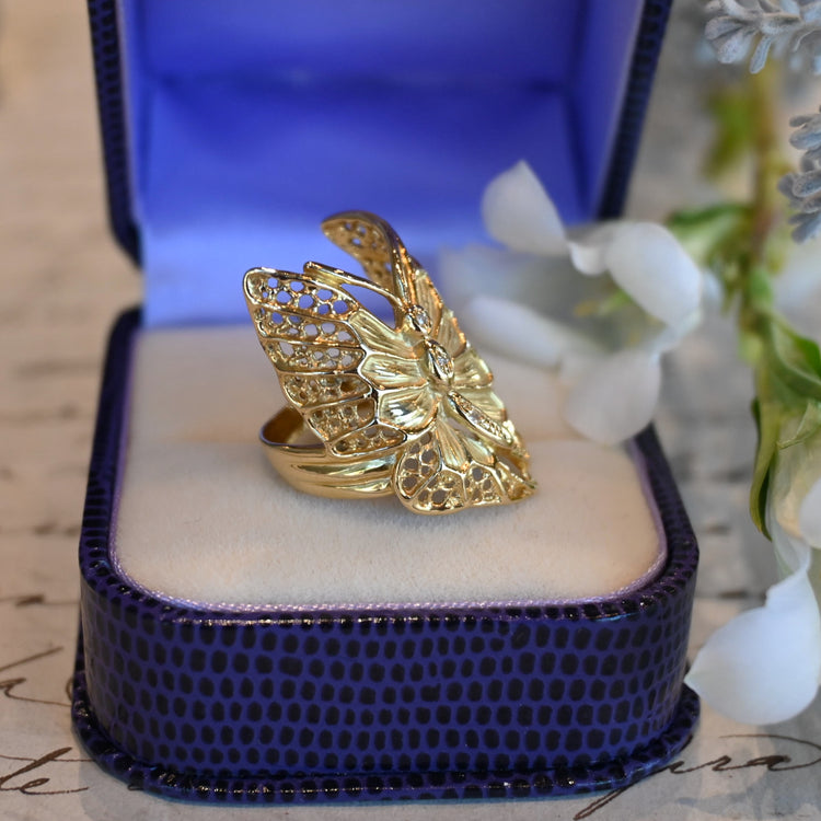 バタフライモチーフ リング
