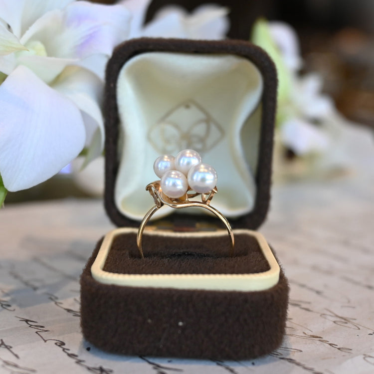 パールデザインリング