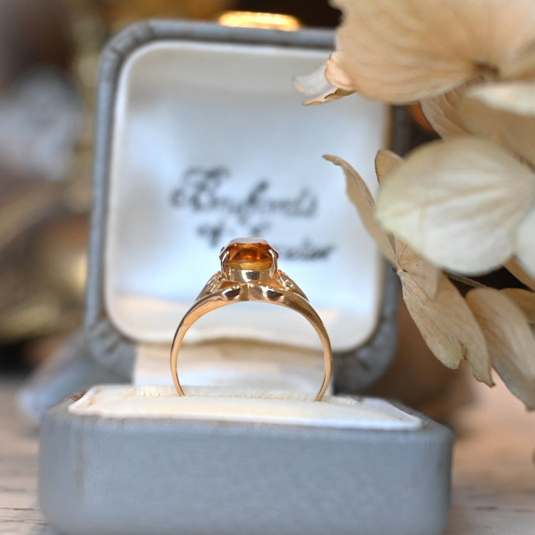 シトリン デザインリング