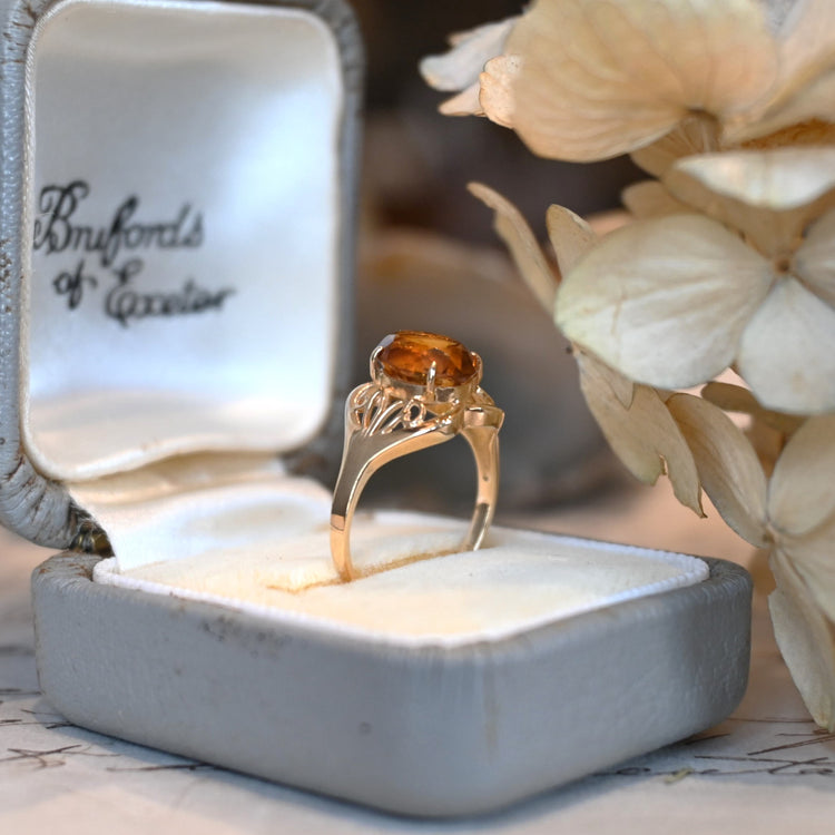 シトリン デザインリング