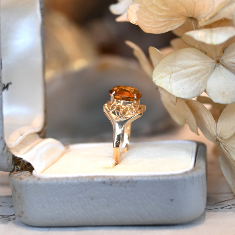 シトリン デザインリング