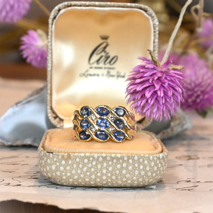 サファイア デザインリング