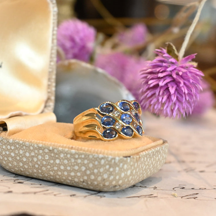 サファイア デザインリング