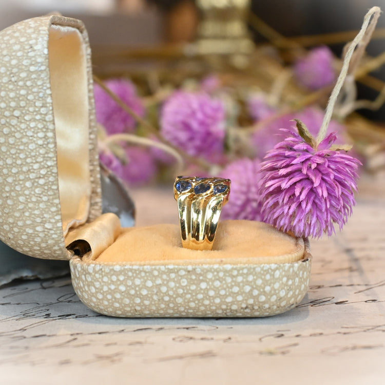 サファイア デザインリング