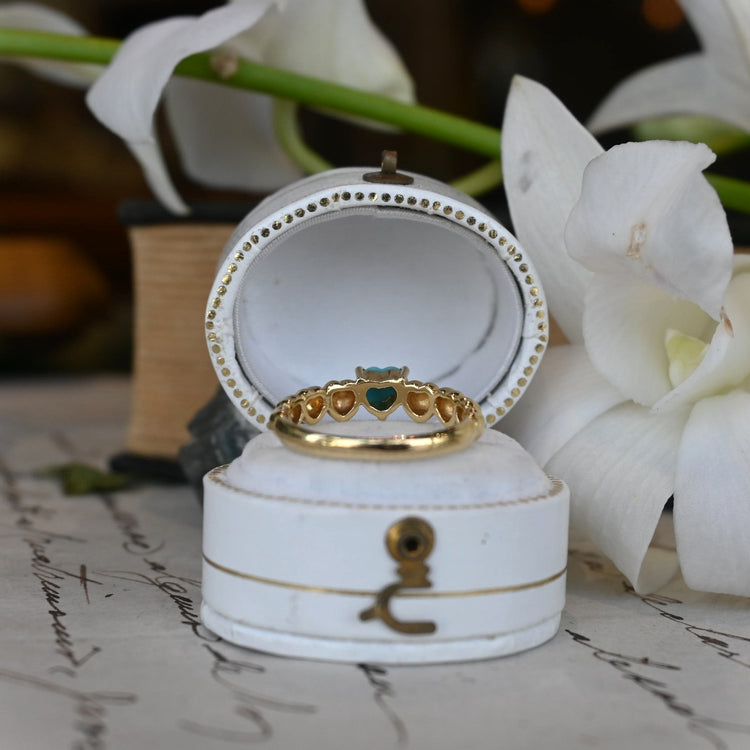 可愛らしい ターコイズリング