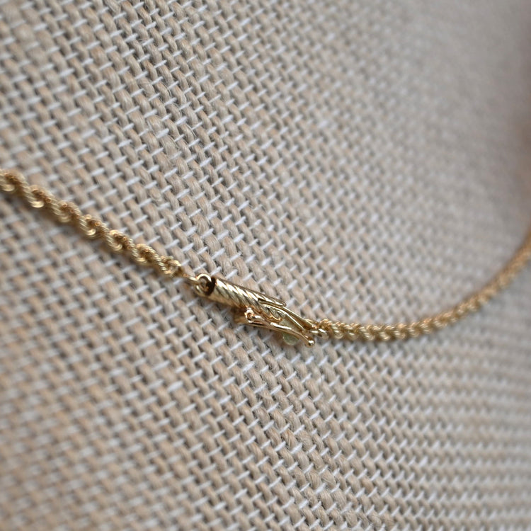 PAT PEND刻印 フレンチロープチェーン