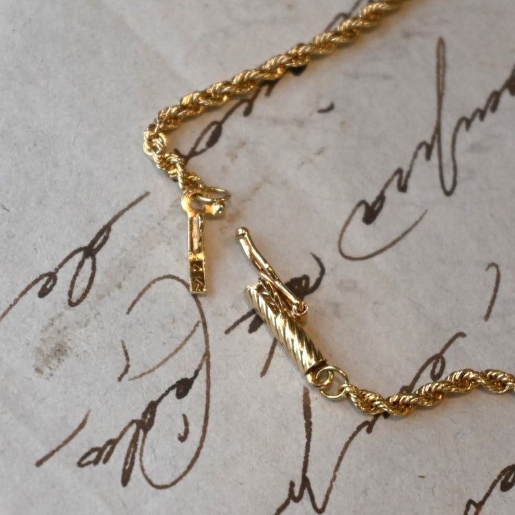 PAT PEND刻印 フレンチロープチェーン