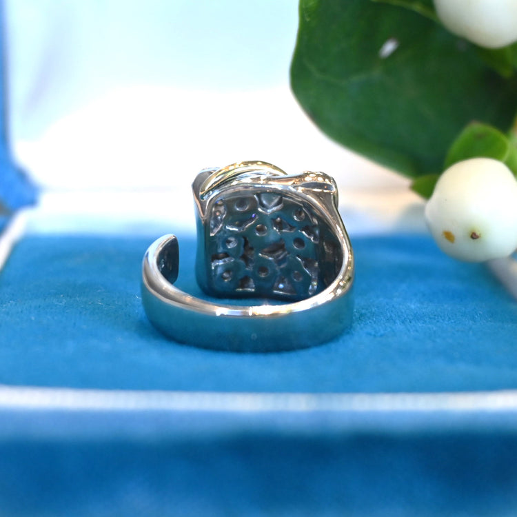 ゴージャスな メレダイヤモンドリング