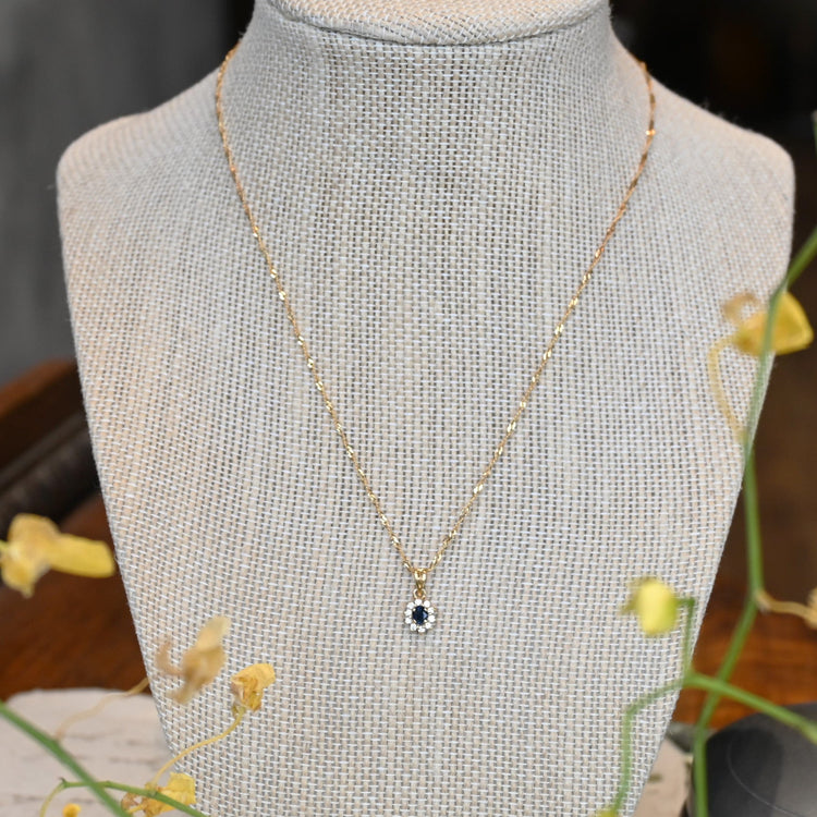 サファイアトップ ネックレス