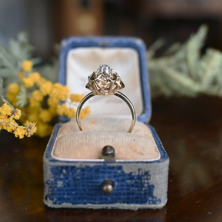 華やかな ヴィンテージダイヤモンドリング