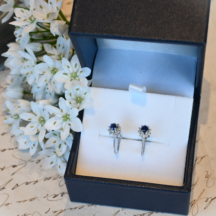 サファイア プラチナイヤリング