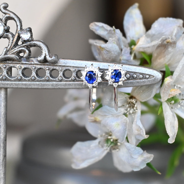 サファイア プラチナイヤリング