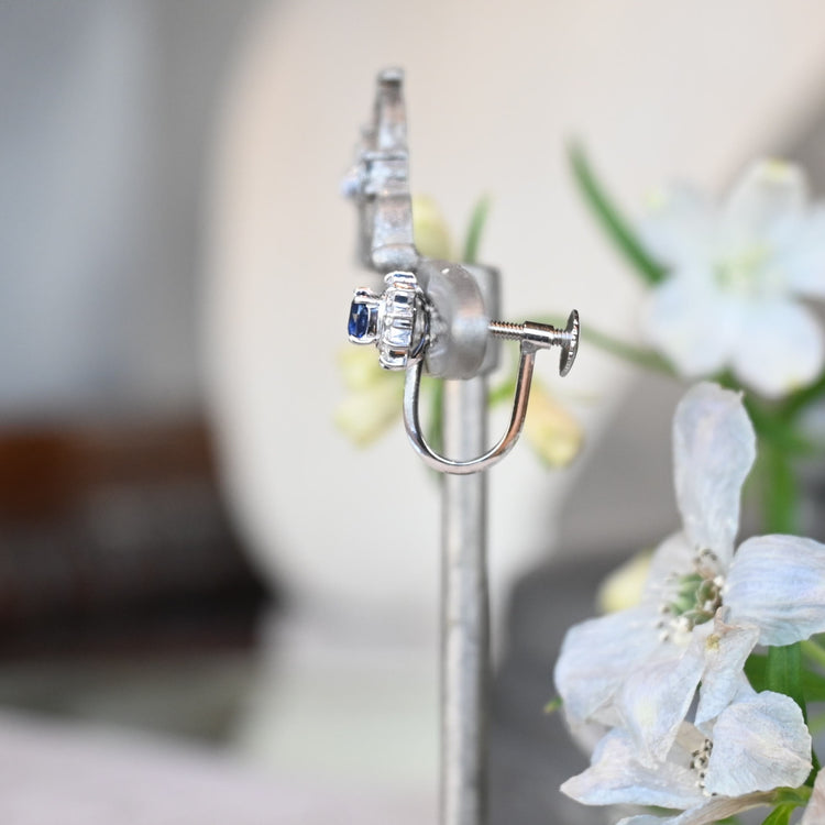 サファイア プラチナイヤリング