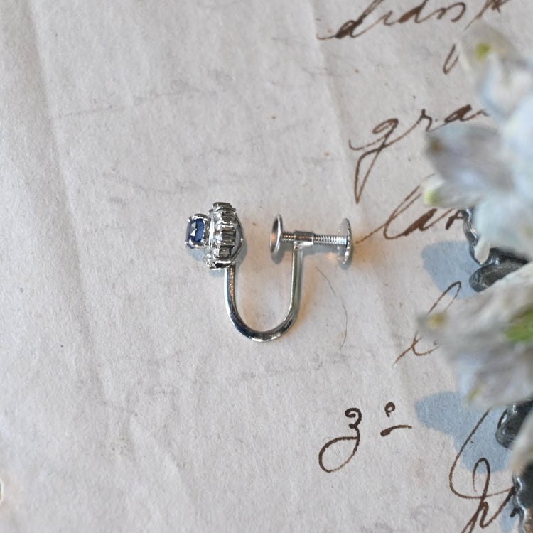 サファイア プラチナイヤリング