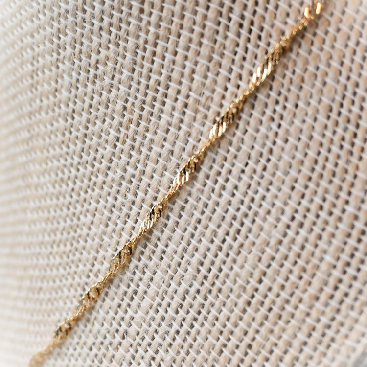 ゴールド スクリューネックレス