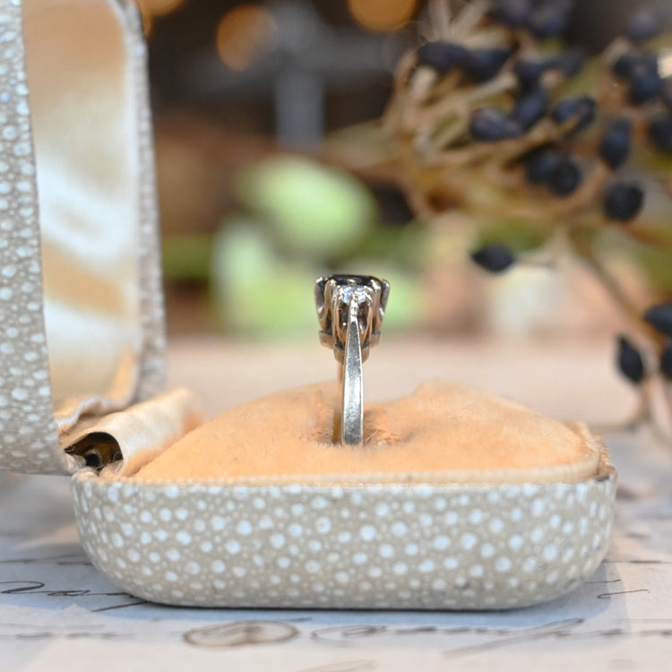 サファイア ダイヤモンドリング K9 from UK