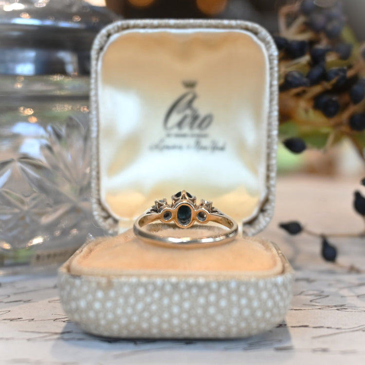 サファイア ダイヤモンドリング K9 from UK