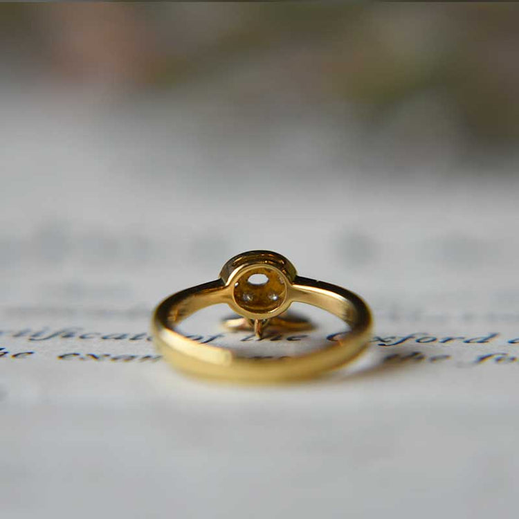 MIKIMOTO キーホールデザインリング