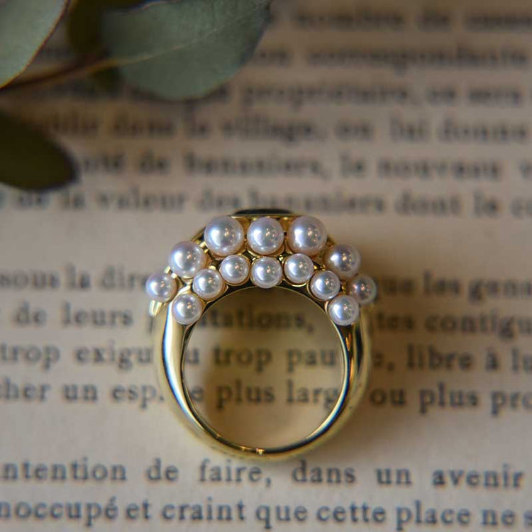 MIKIMOTO  サファイア パールリング