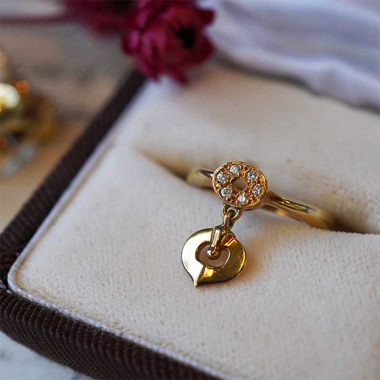 MIKIMOTO キーホールデザインリング